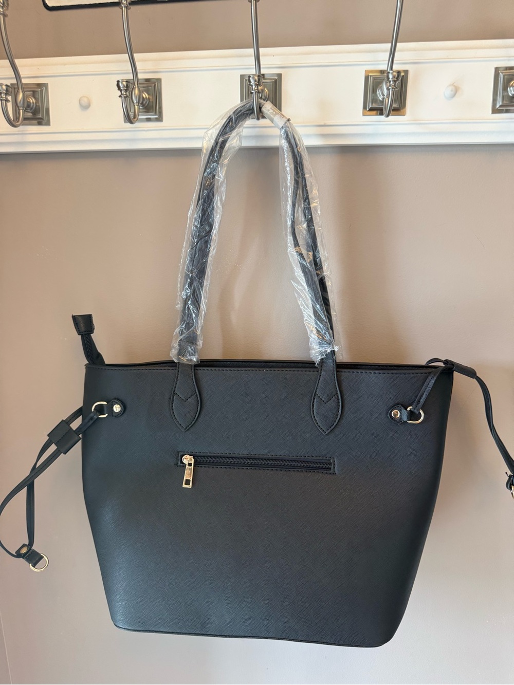 Marilyn Monroe Black Tote Bag with Gold Accents - Women's Shoulder Bag